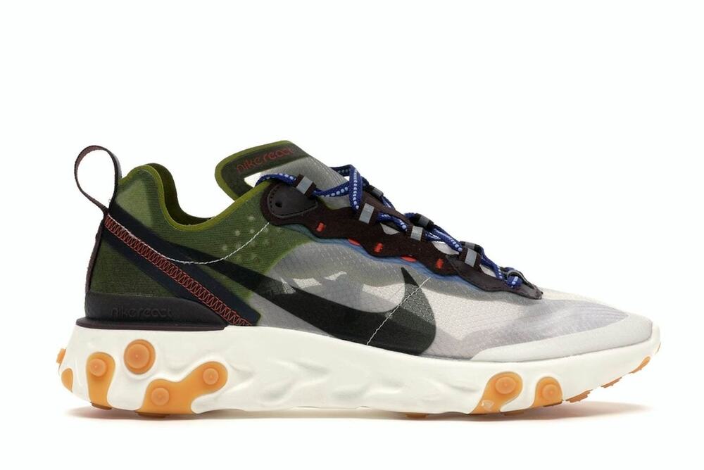 Nike React Element 87 Moss Sneakers size 8.5 men’s Streetwear Running